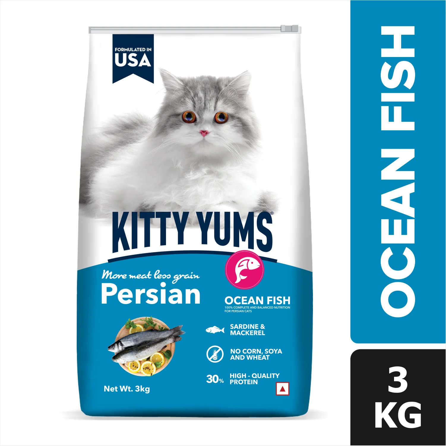 Kitty Yums Ocean Fish Persian Cat Dry Food - Image 3