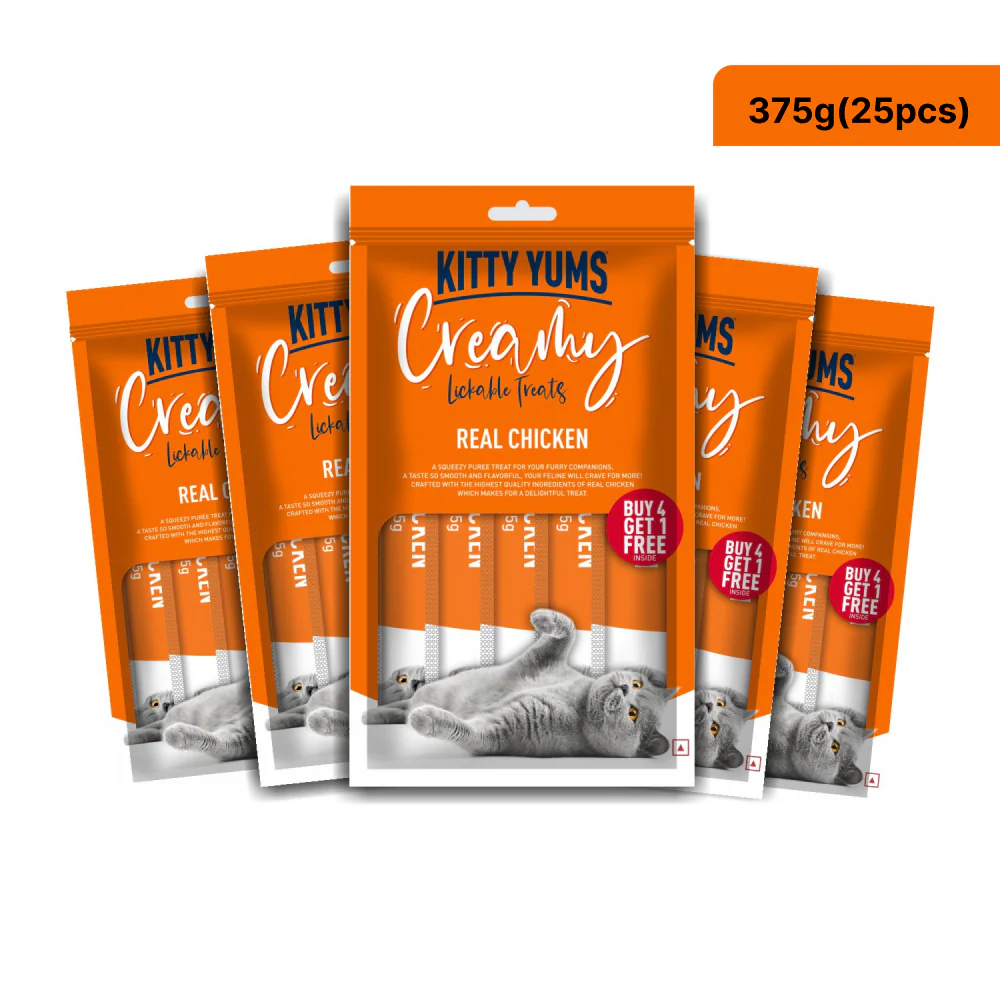 Kitty Yums Real Chicken Creamy Cat Treats - Image 12