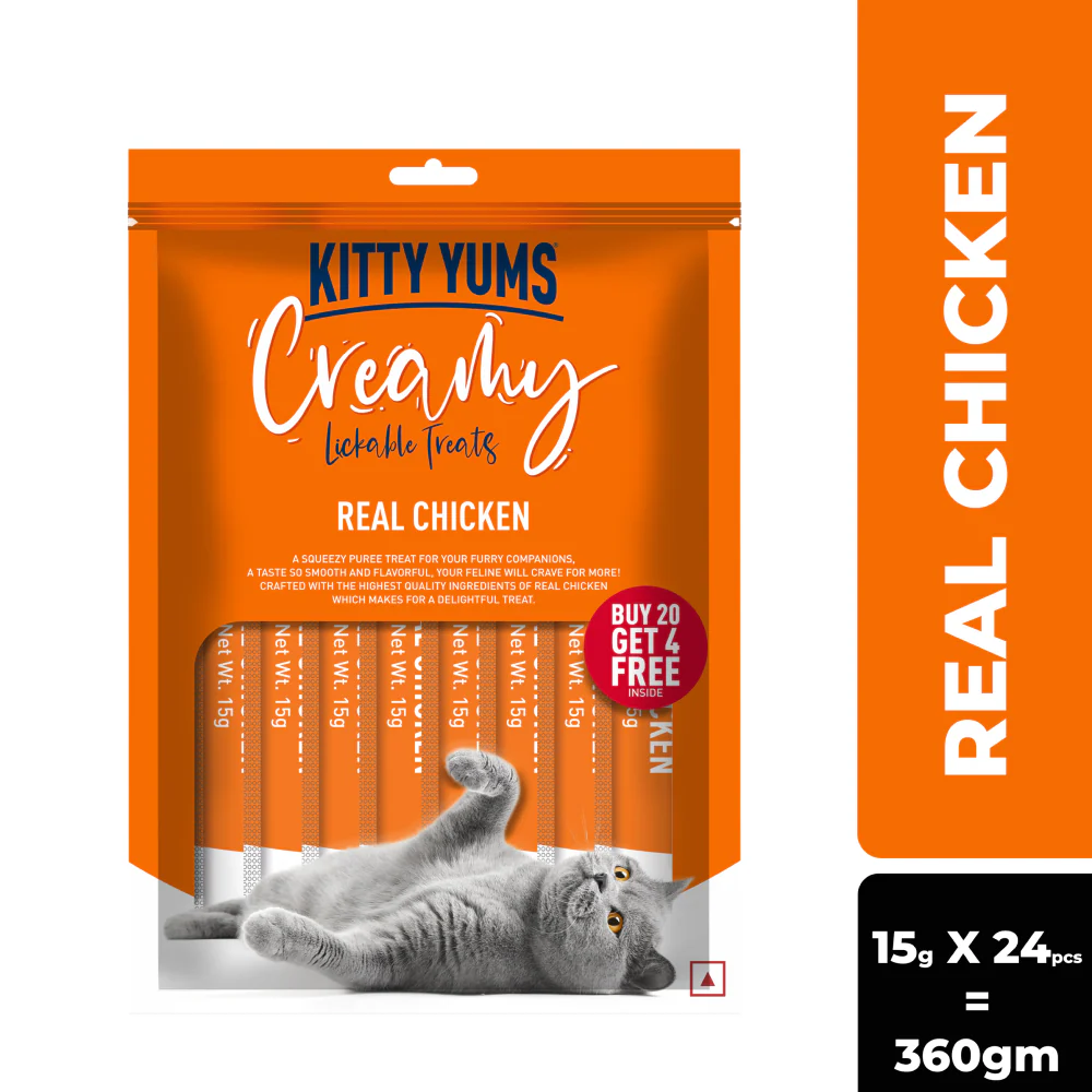 Kitty Yums Real Chicken Creamy Cat Treats - Image 15