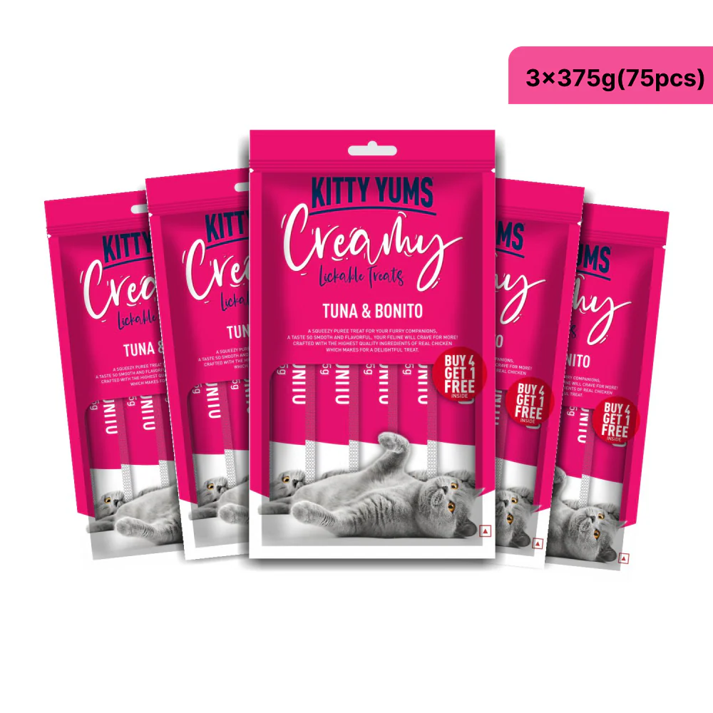 Kitty Yums Tuna & Bonito Creamy Cat Treats - Image 12