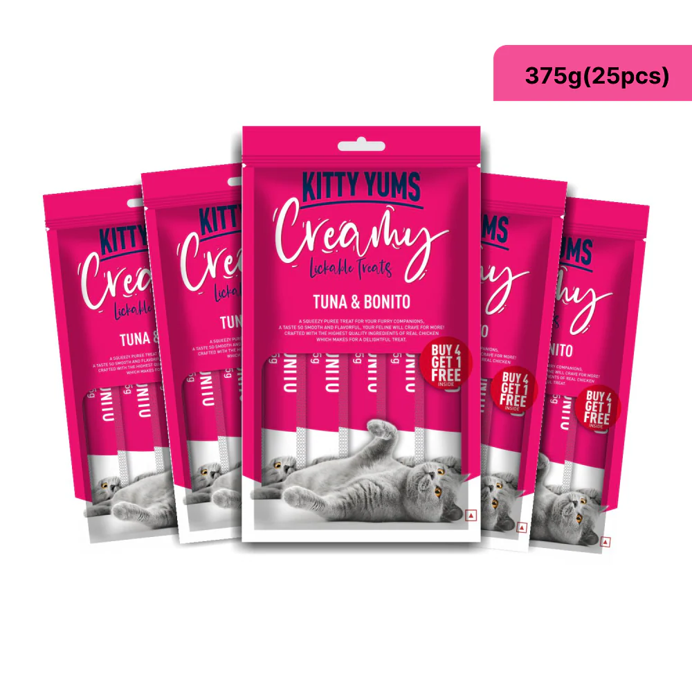 Kitty Yums Tuna & Bonito Creamy Cat Treats - Image 14