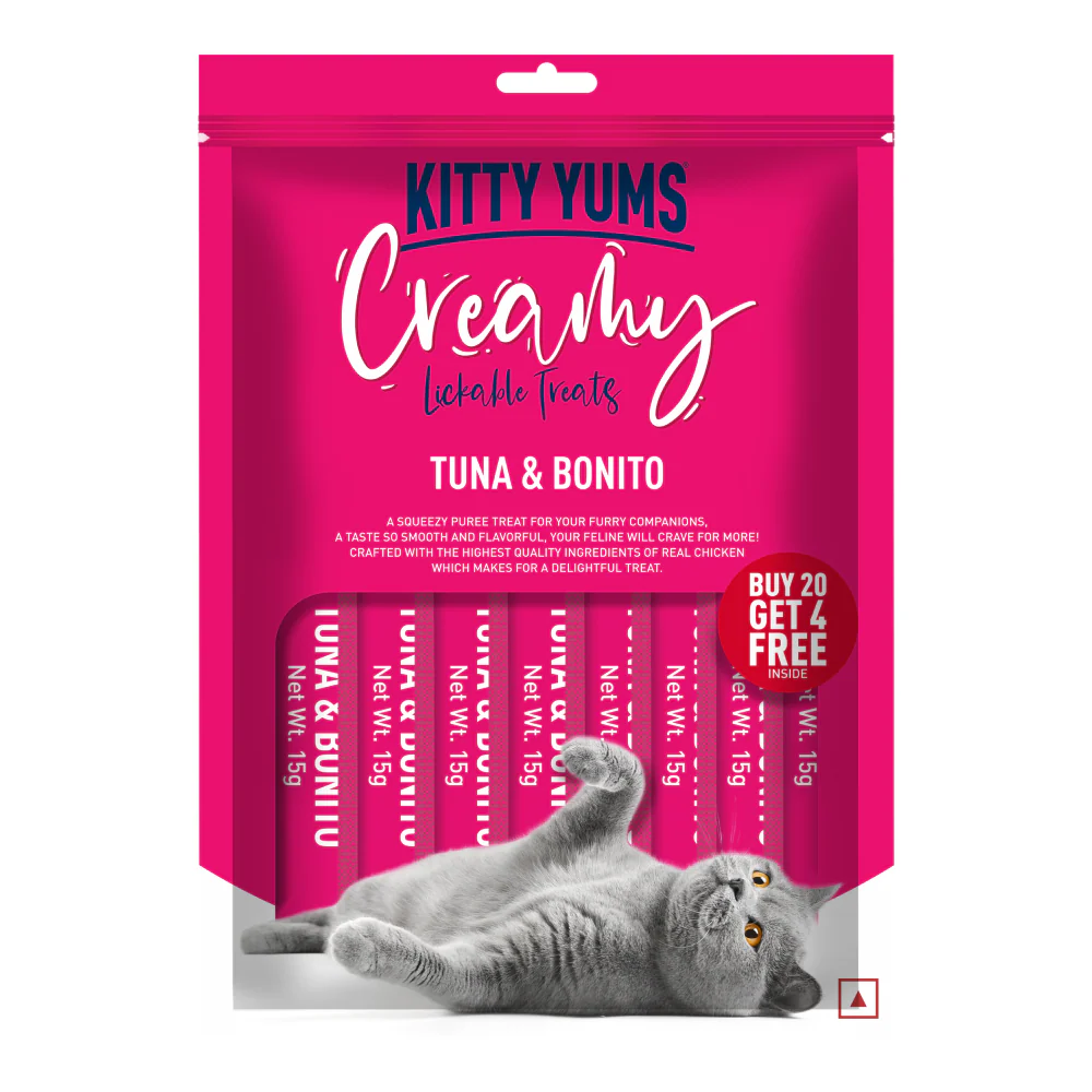 Kitty Yums Tuna & Bonito Creamy Cat Treats - Image 16