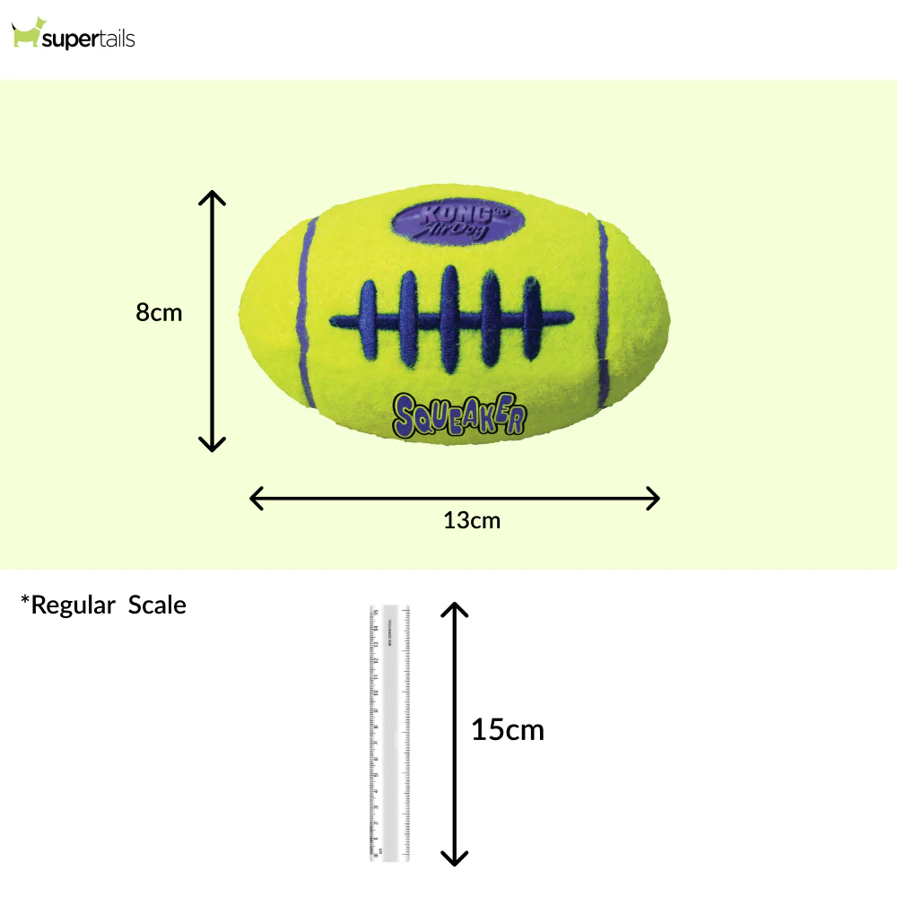 Kong AirDog Football Toy for Dogs (Yellow) - Image 3