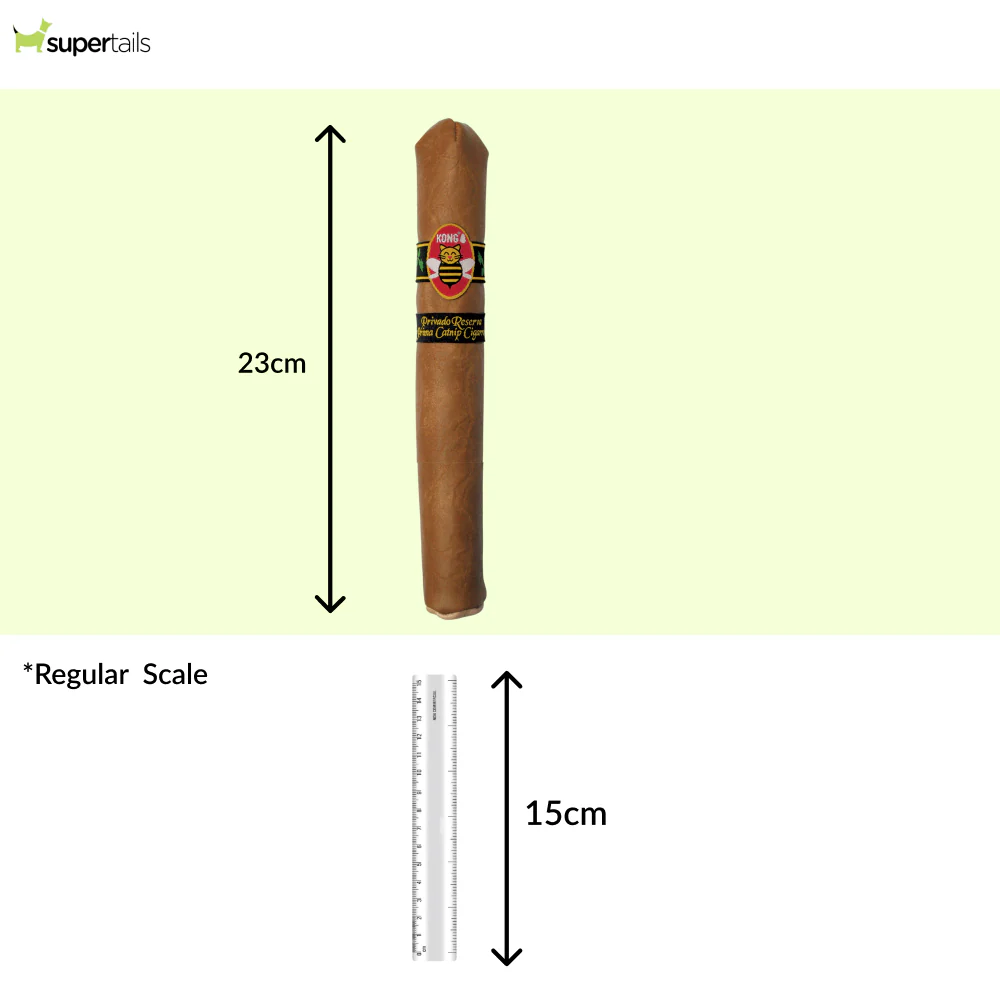 Kong Better Buzz Cigar Toy for Cats (Brown) - Image 2