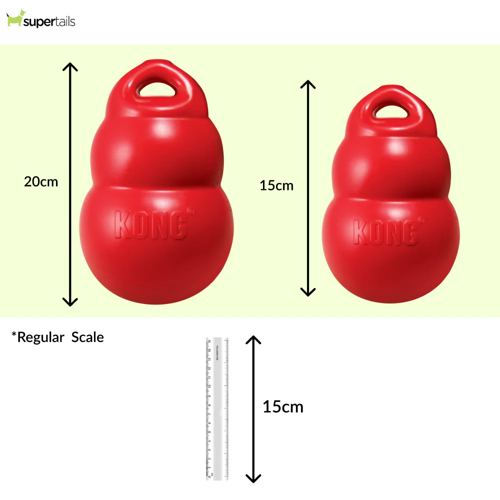Kong Bounzer Toy for Dogs (Red) - Image 2