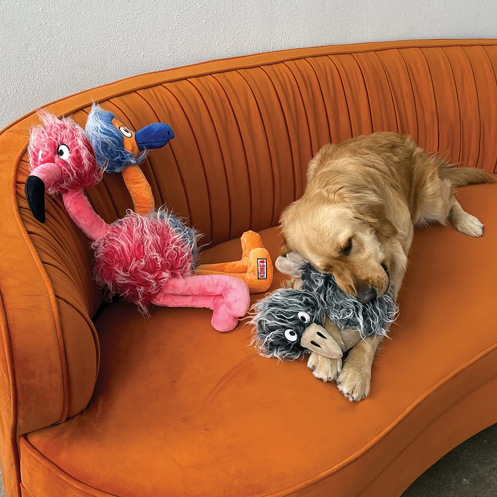 Kong Comfort Jumbo Birds Toy for Dogs (Pink) - Image 2