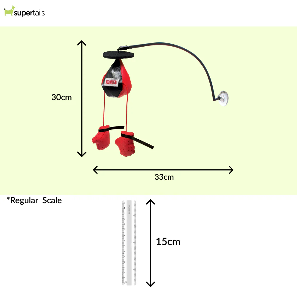 Kong Connects Window Boxing Toy for Cats (Red & Black) - Image 2