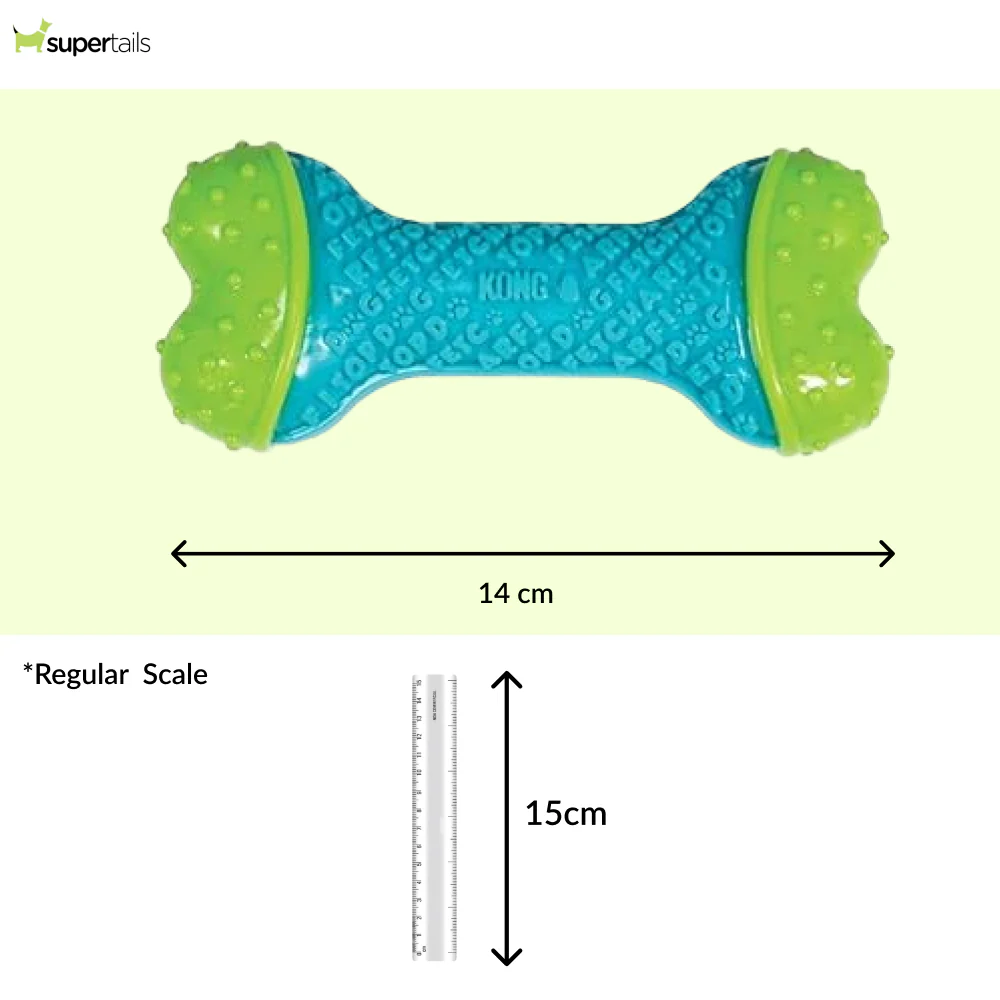 Kong CoreStrength Bone Toy for Dogs (Blue & Green) - Image 2