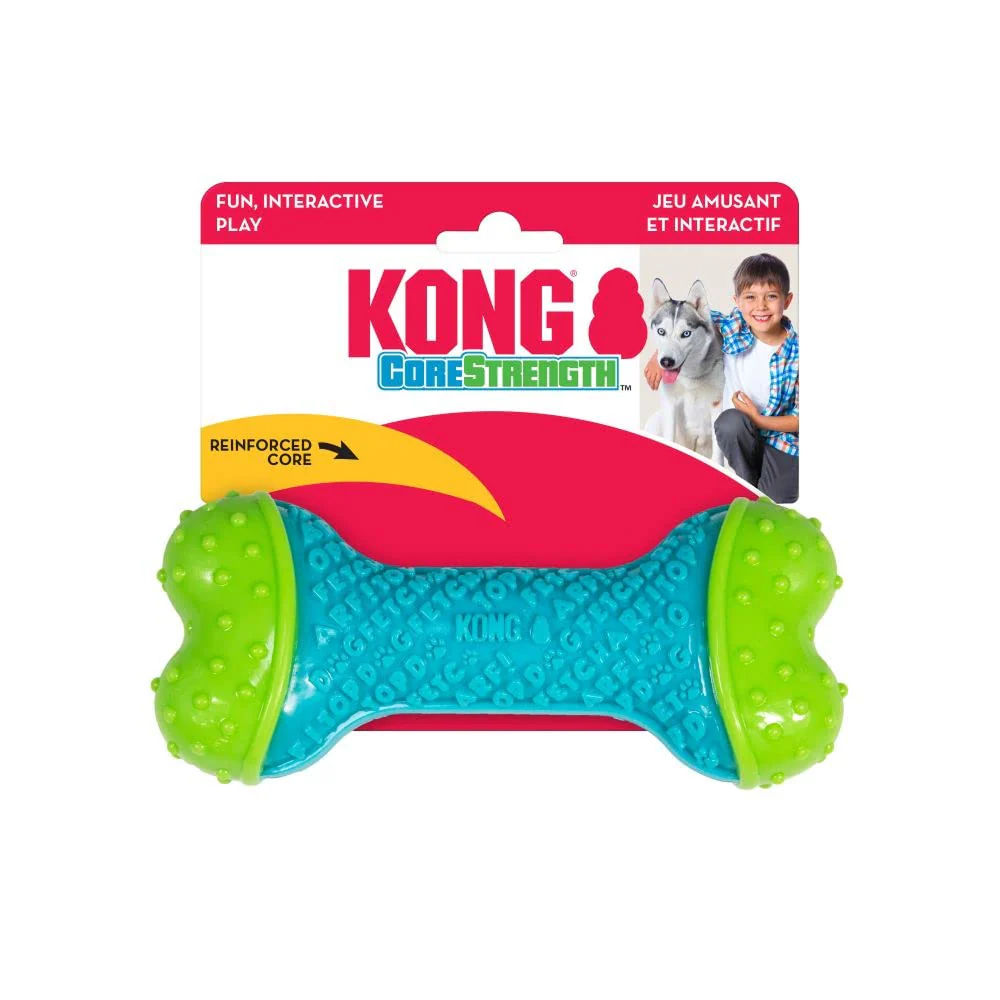 Kong CoreStrength Bone Toy for Dogs (Blue & Green) - Image 3