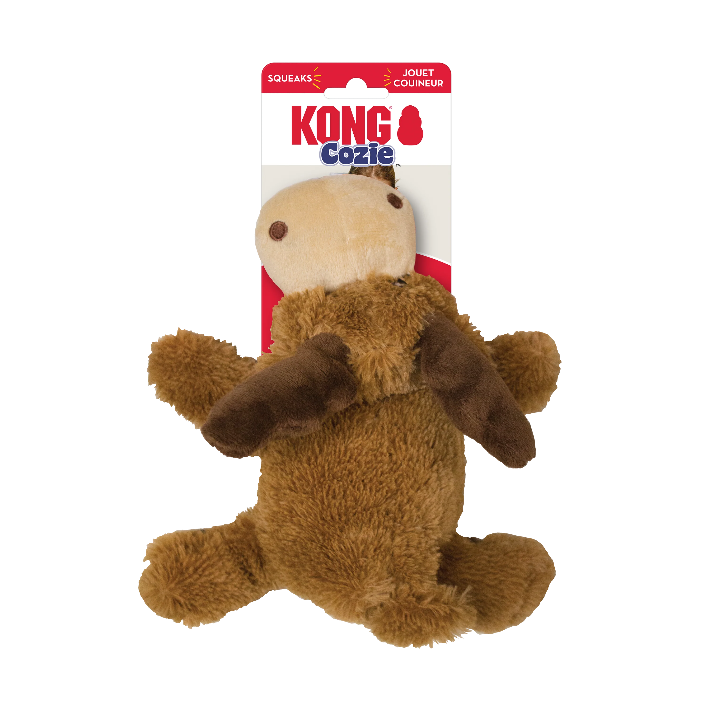 Kong Cozie Marvin Moose Toy for Dogs (Brown) - Image 3