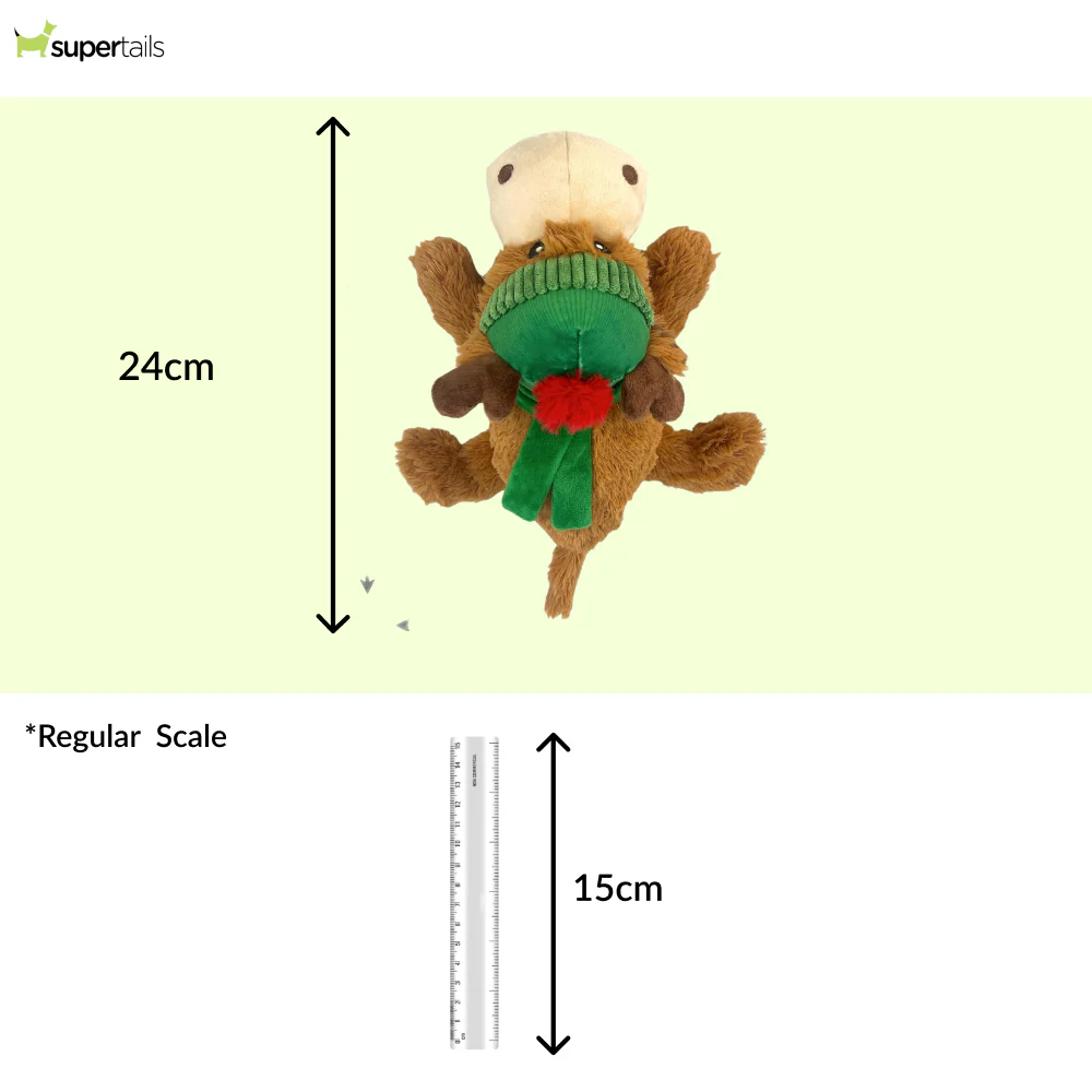 Kong Cozie Reindeer Toy for Dogs (Brown) - Image 2