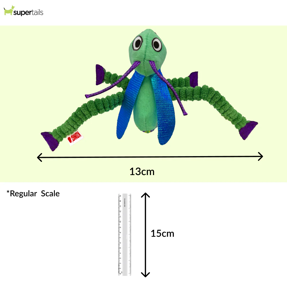Kong Crackles Grasshopper Toy for Cats (Green) - Image 2