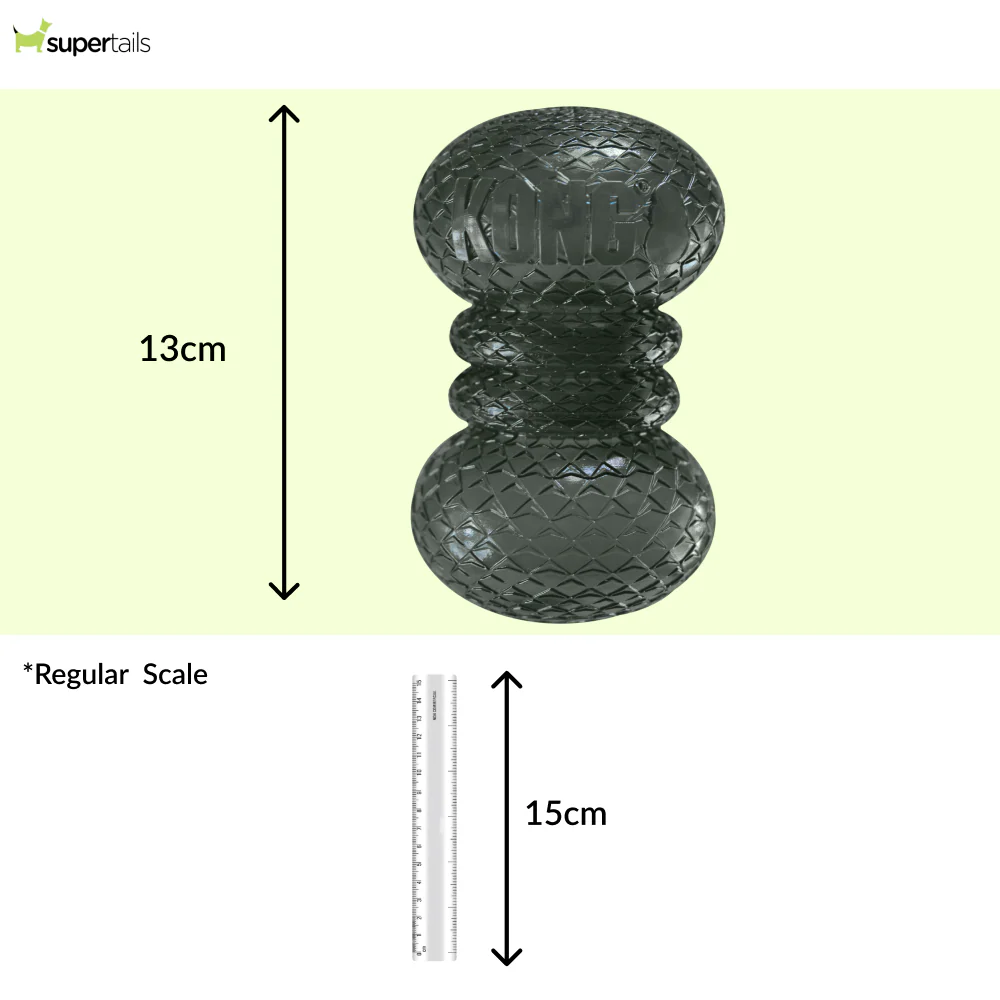 Kong DuraMax Dumbbell Toy for Dogs (Black Transparent) - Image 2