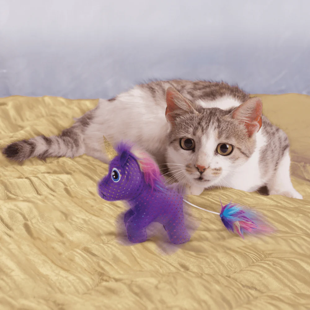 Kong Enchanted Buzzy Unicorn Toy for Cats - Image 5