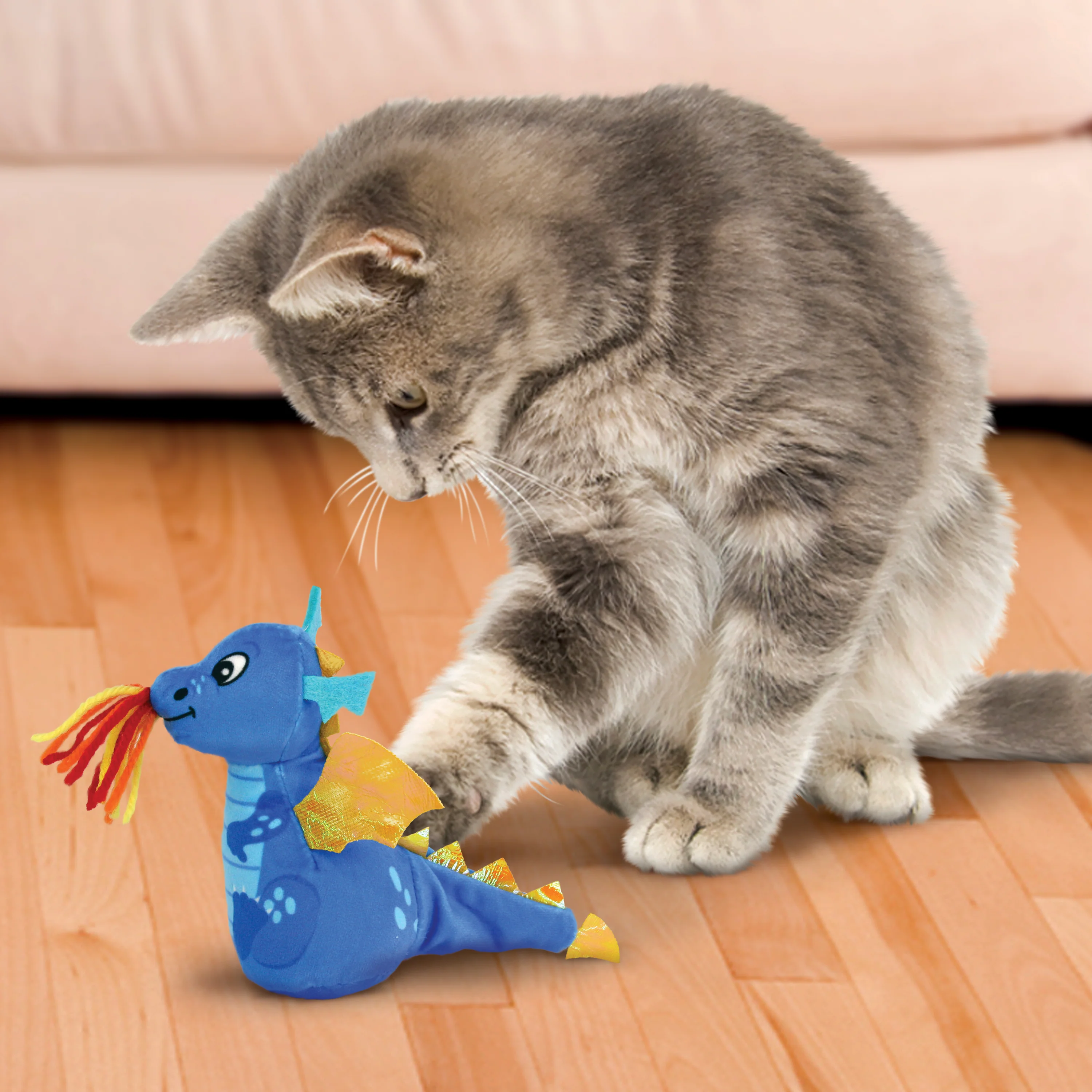 Kong Enchanted Dragon Toy for Cats (Blue) - Image 3
