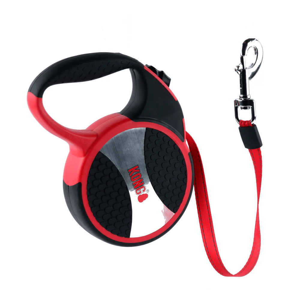 Kong Explore Retractable Leash for Dogs and Cats (Red) - Image 5