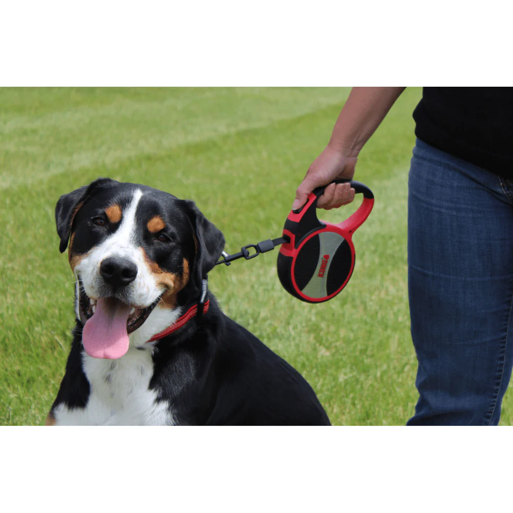 Kong Explore Retractable Leash for Dogs and Cats (Red) - Image 8