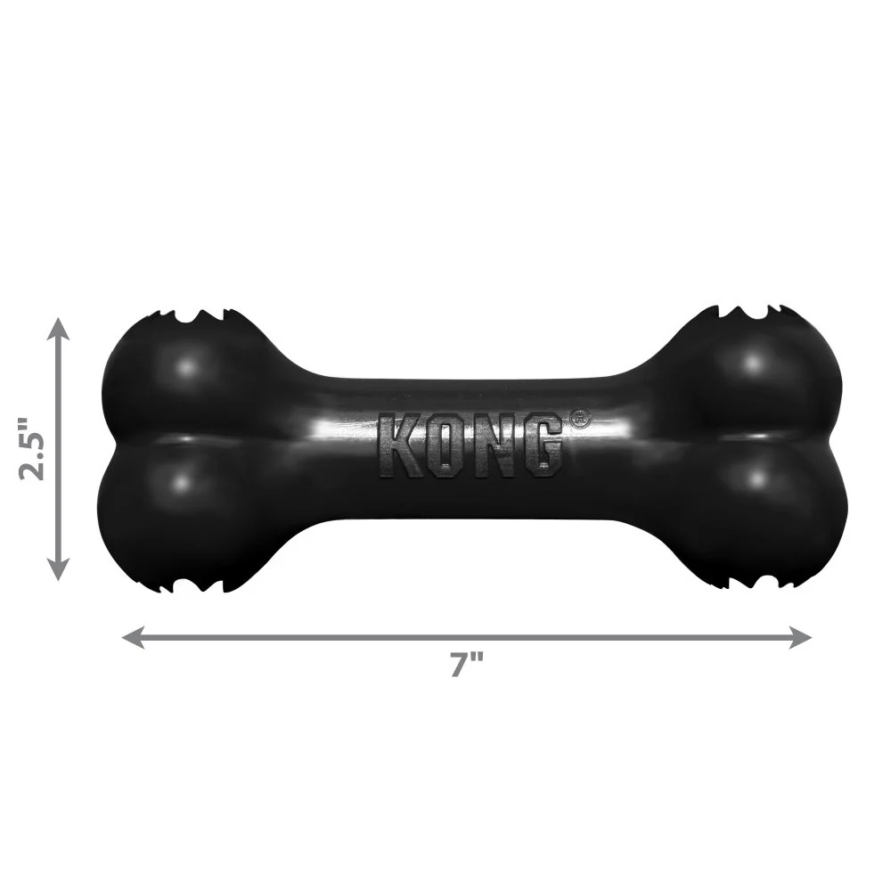 Kong Extreme Goodie Bone Toy for Dogs (Black) | For Aggressive Chewers - Image 7