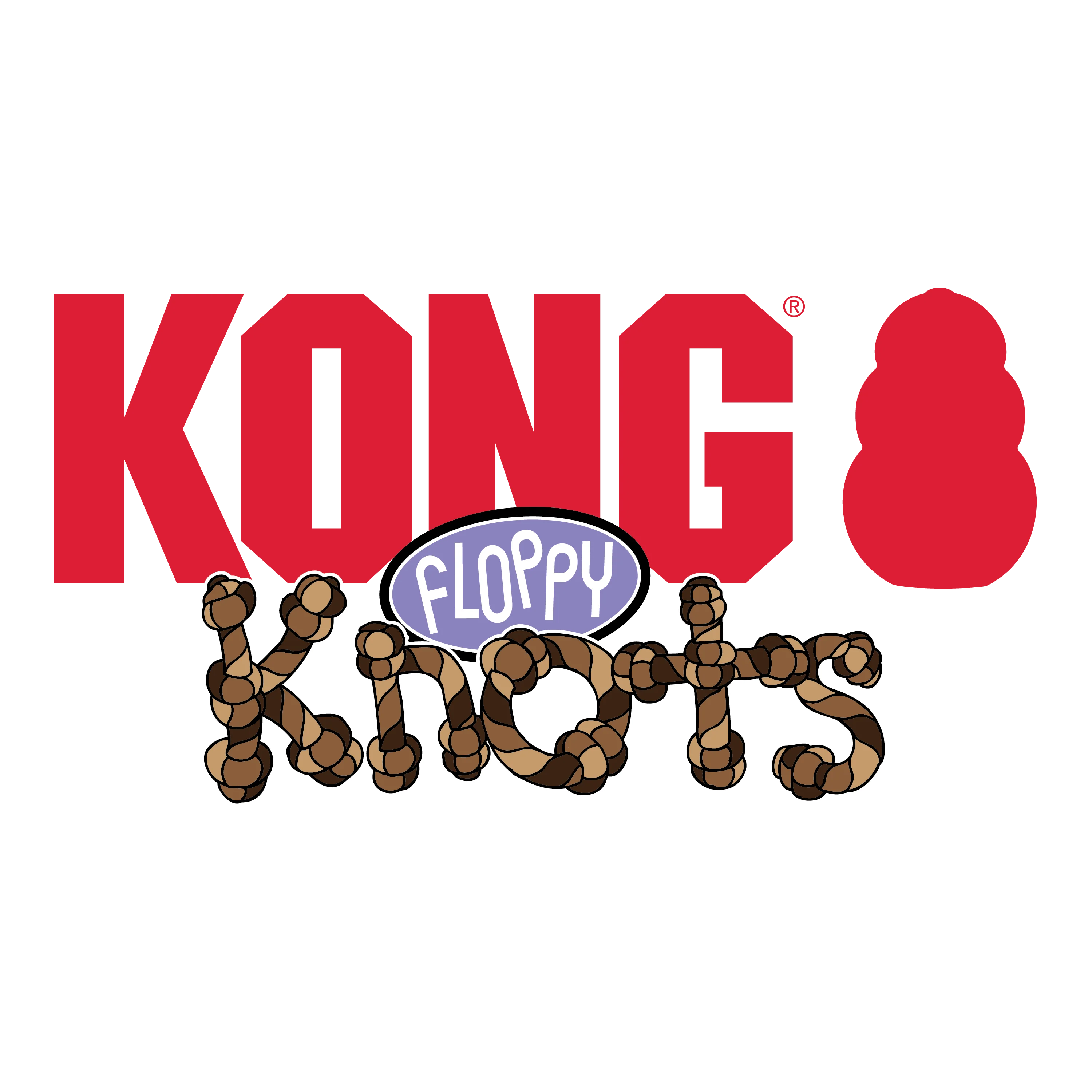 Kong Floppy Knots Fox Toy for Dogs (Red & Green) - Image 4