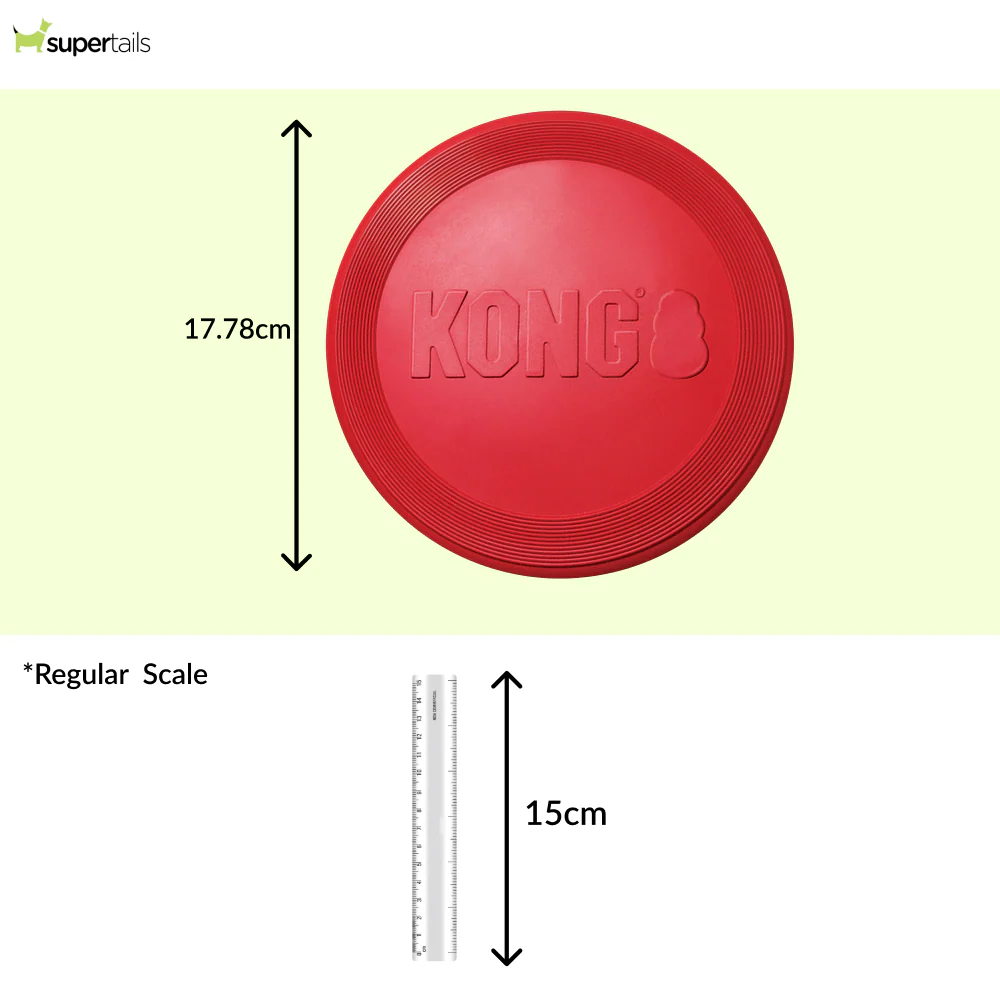 Kong Flyer Toy for Dogs (Red) - Image 2