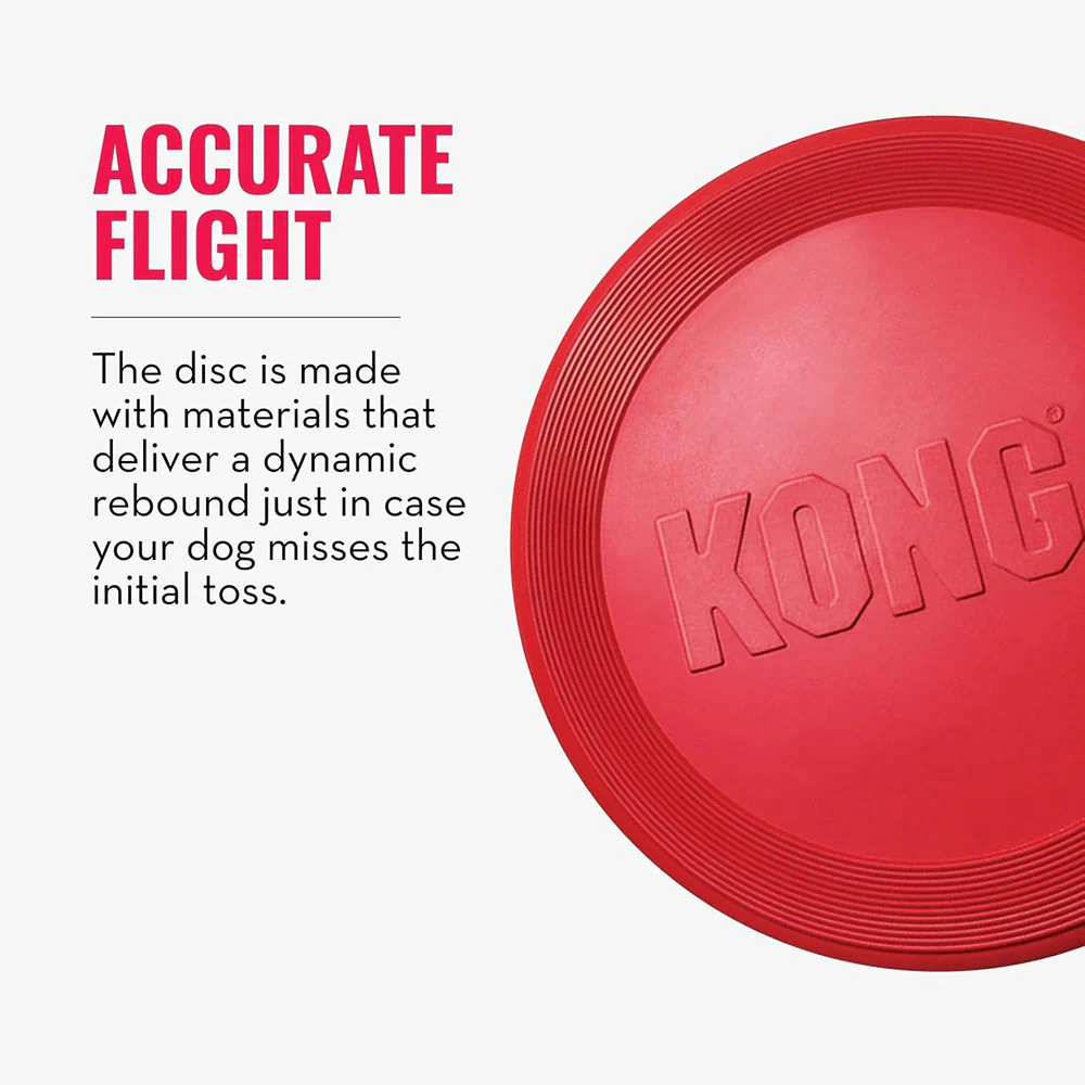 Kong Flyer Toy for Dogs (Red) - Image 3