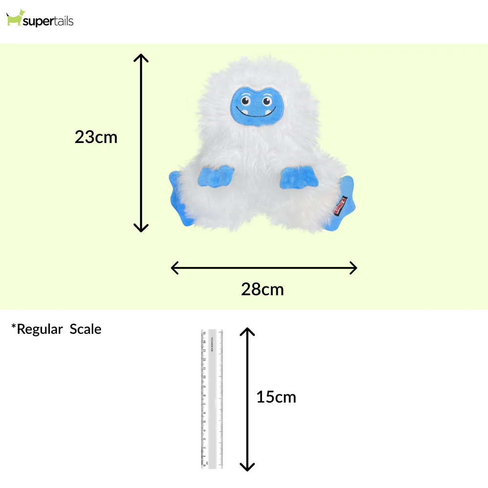Kong Frizzles Yeti Toy for Dogs (White) - Image 2