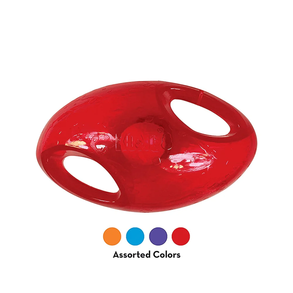 Kong Jumbler Football Toy for Dogs (Purple) - Image 3