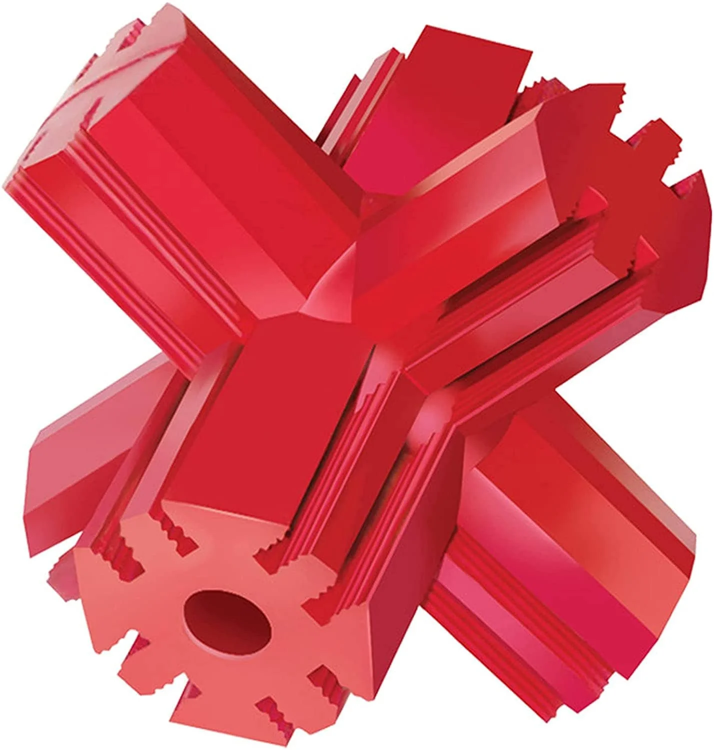 Kong Jump 'N Jack Toy for Dogs (Red) | For Aggressive Chewers - Image 8