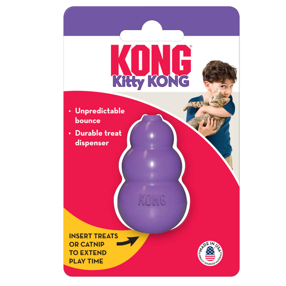 Kong Kitty Kong Toy for Cats (Purple) - Image 3