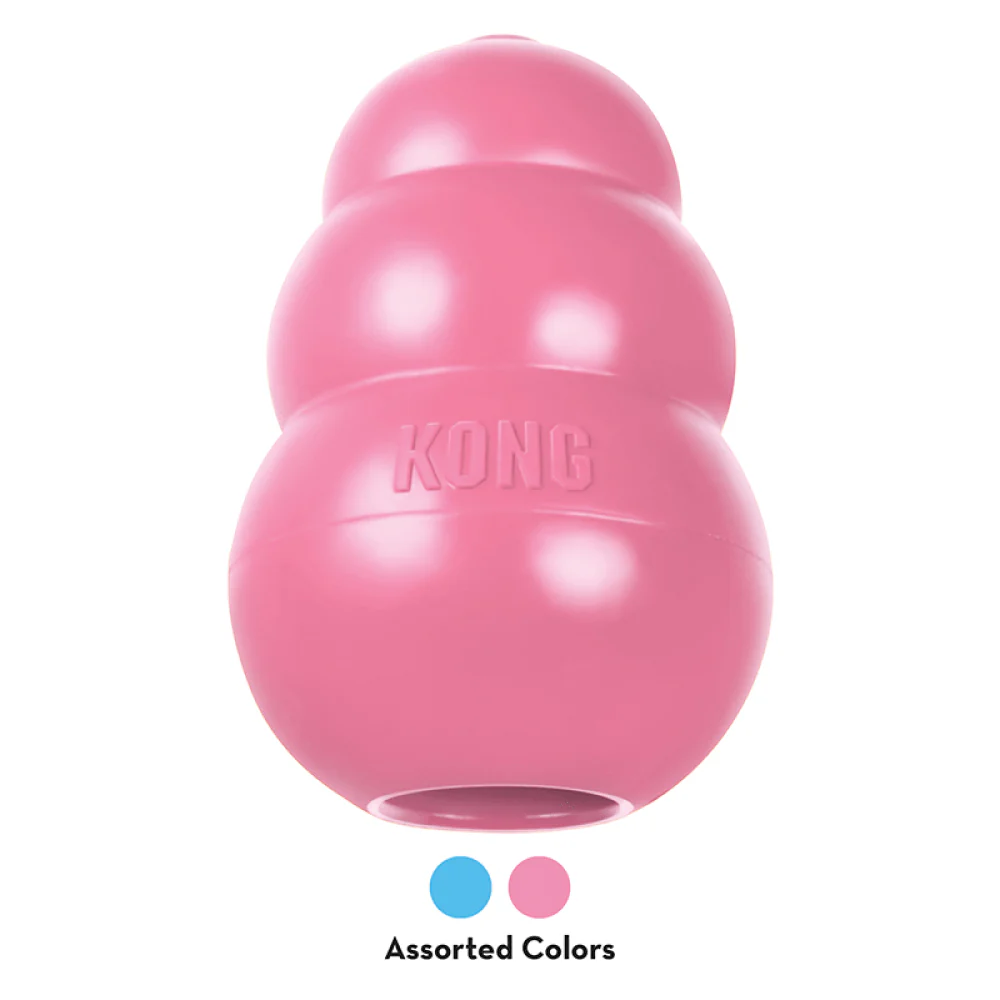 Kong Puppy Toy for Dogs (Pink) | For Aggressive Chewers - Image 3