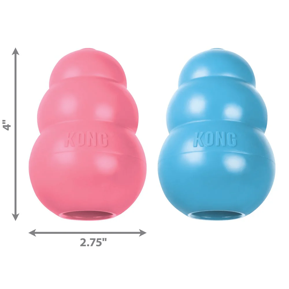 Kong Puppy Toy for Dogs (Pink) | For Aggressive Chewers - Image 6