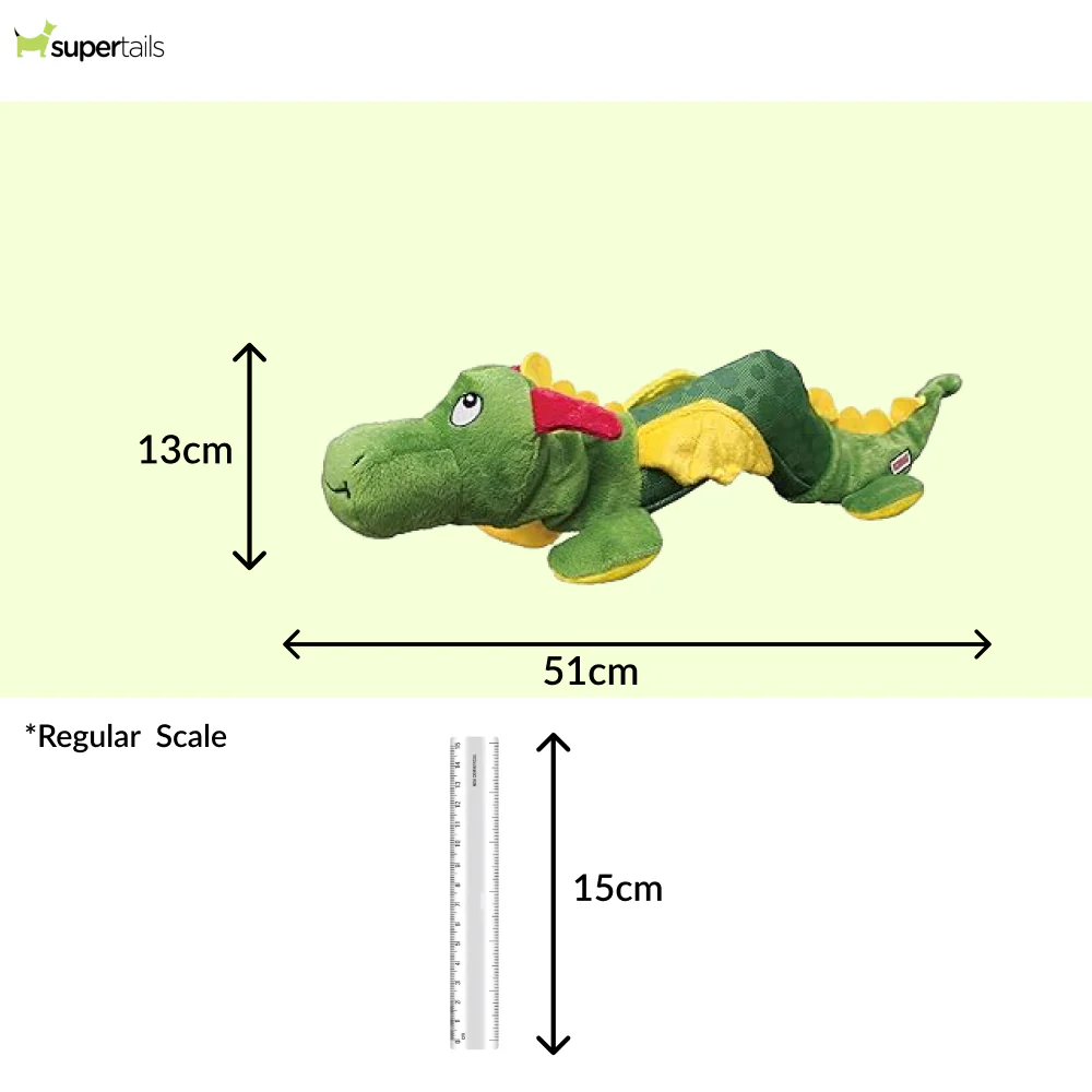 Kong Shakers Dragon Toy for Dogs (Green) - Image 2