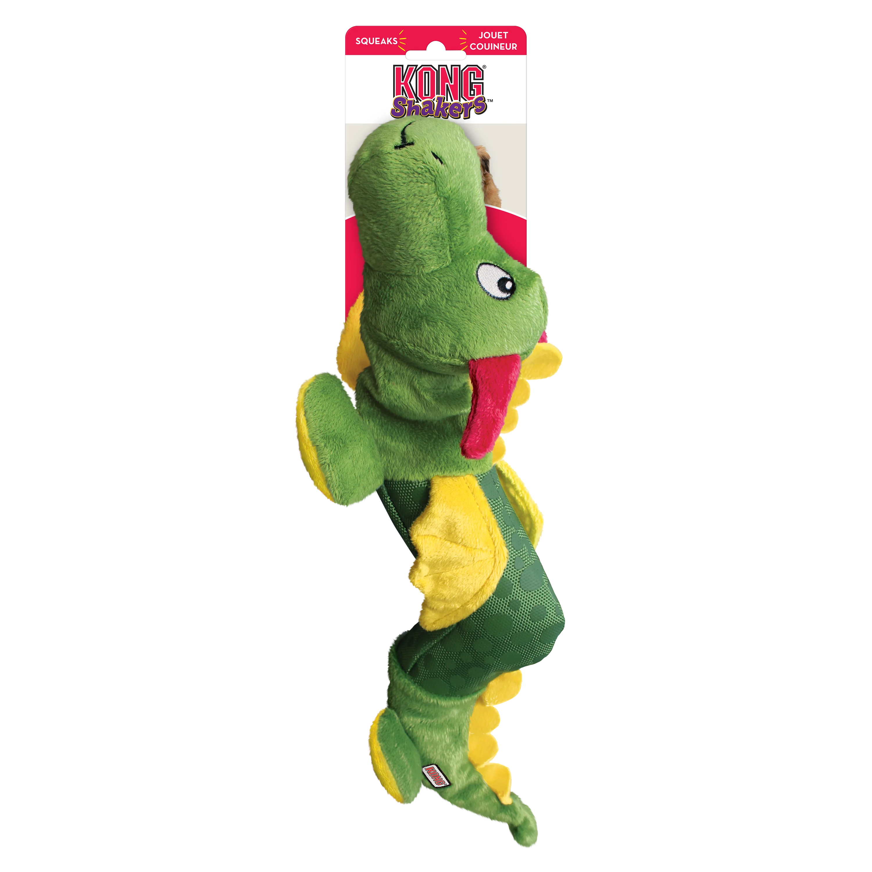 Kong Shakers Dragon Toy for Dogs (Green) - Image 4
