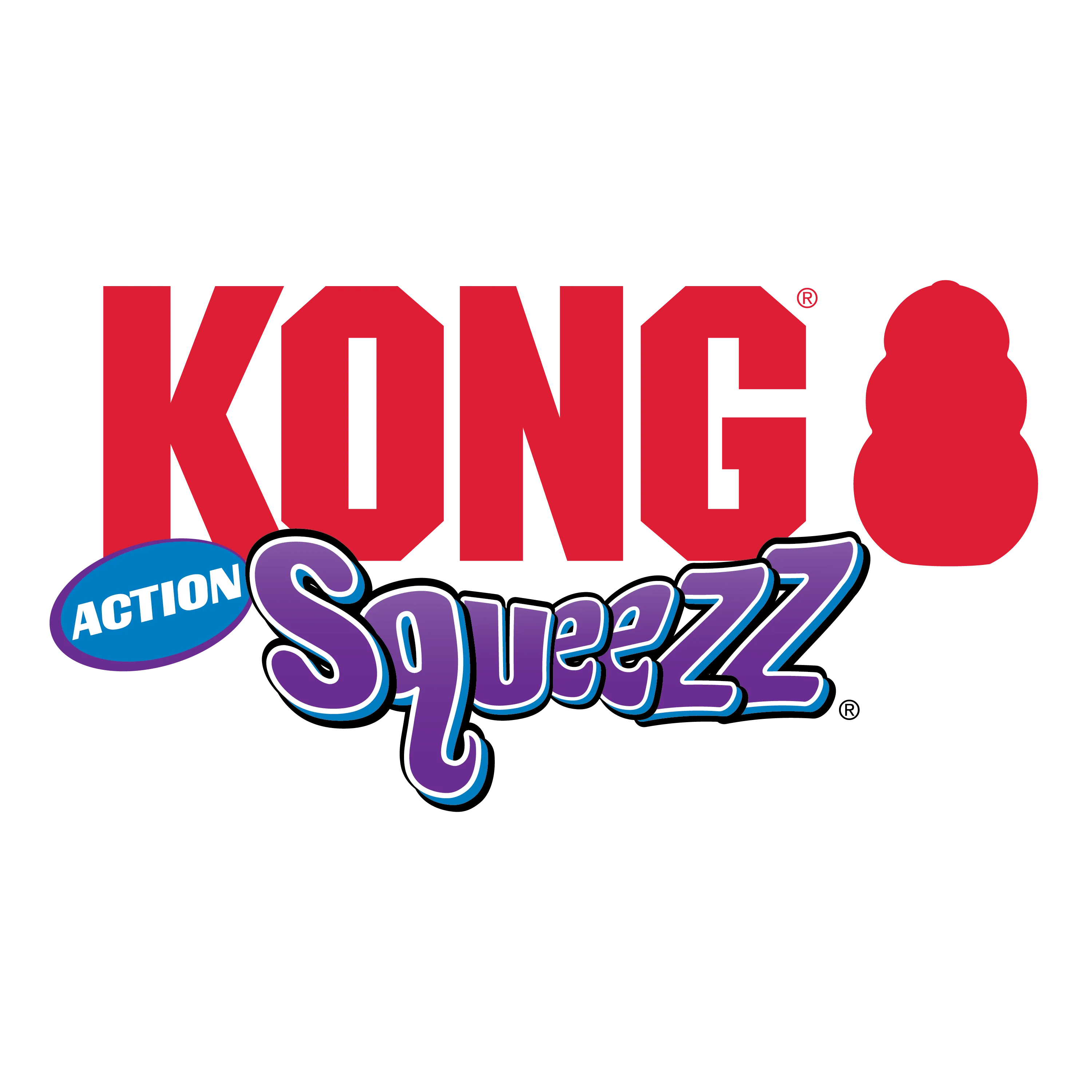 Kong Squeezz Action Ball 3pk Toy for Dogs (Red & Blue) - Image 4