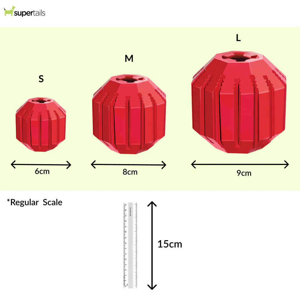 Kong Stuff A Ball Toy for Dogs (Red) - Image 2