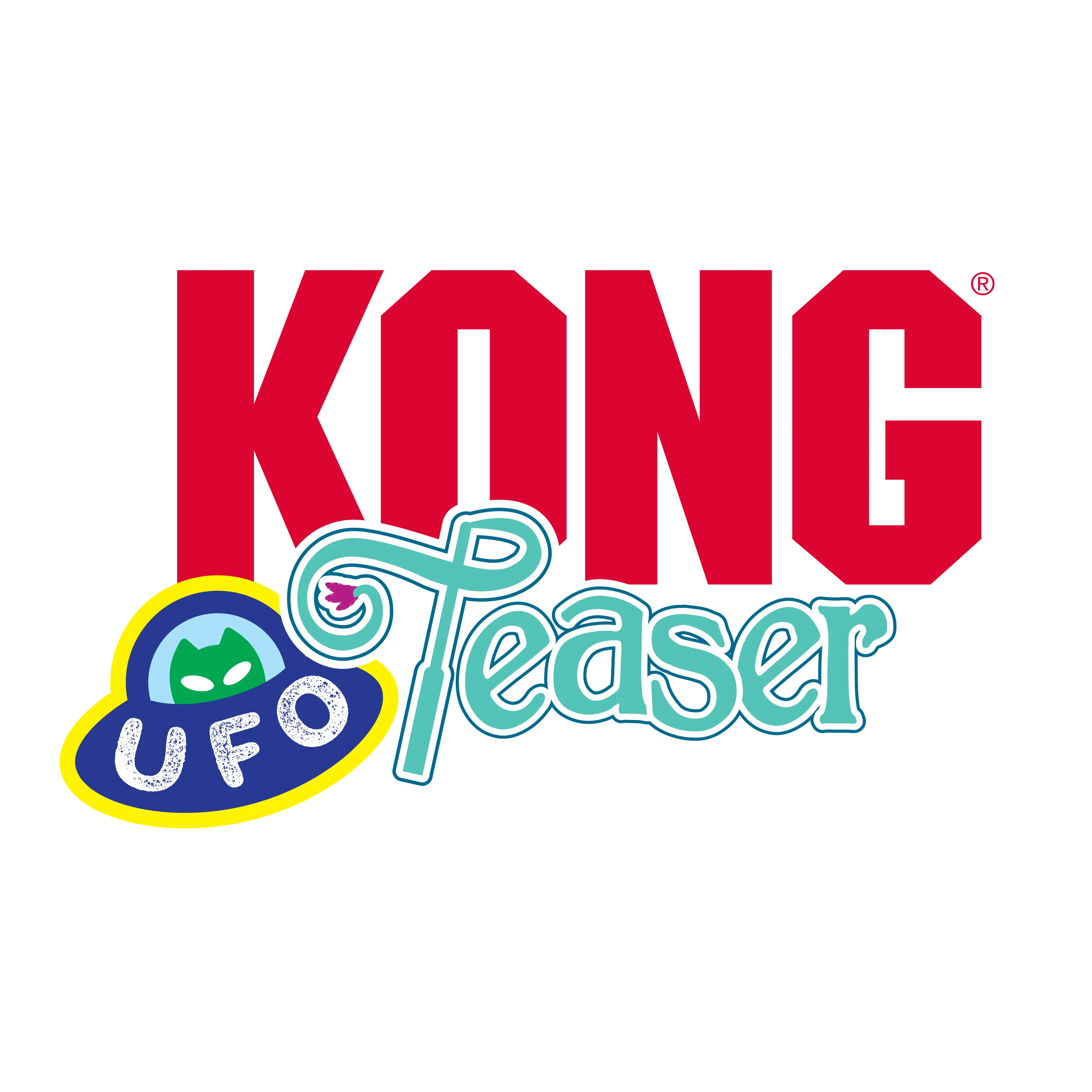 Kong Teaser UFO Toy for Cats (Multicolour) - Image 6