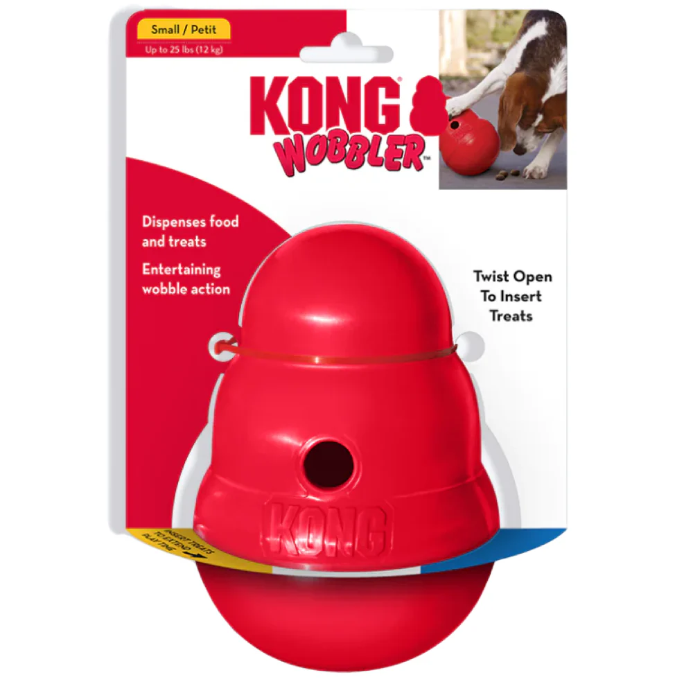 Kong Wobbler Toy for Dogs (Red) | For Aggressive Chewers - Image 6