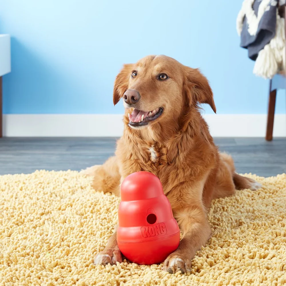 Kong Wobbler Toy for Dogs (Red) | For Aggressive Chewers - Image 9