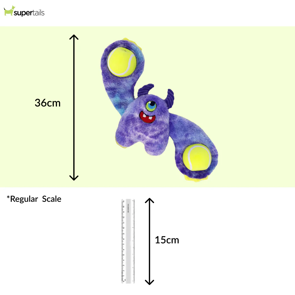 Kong Woozles Monster Plush Toy for Dogs (Purple) - Image 2