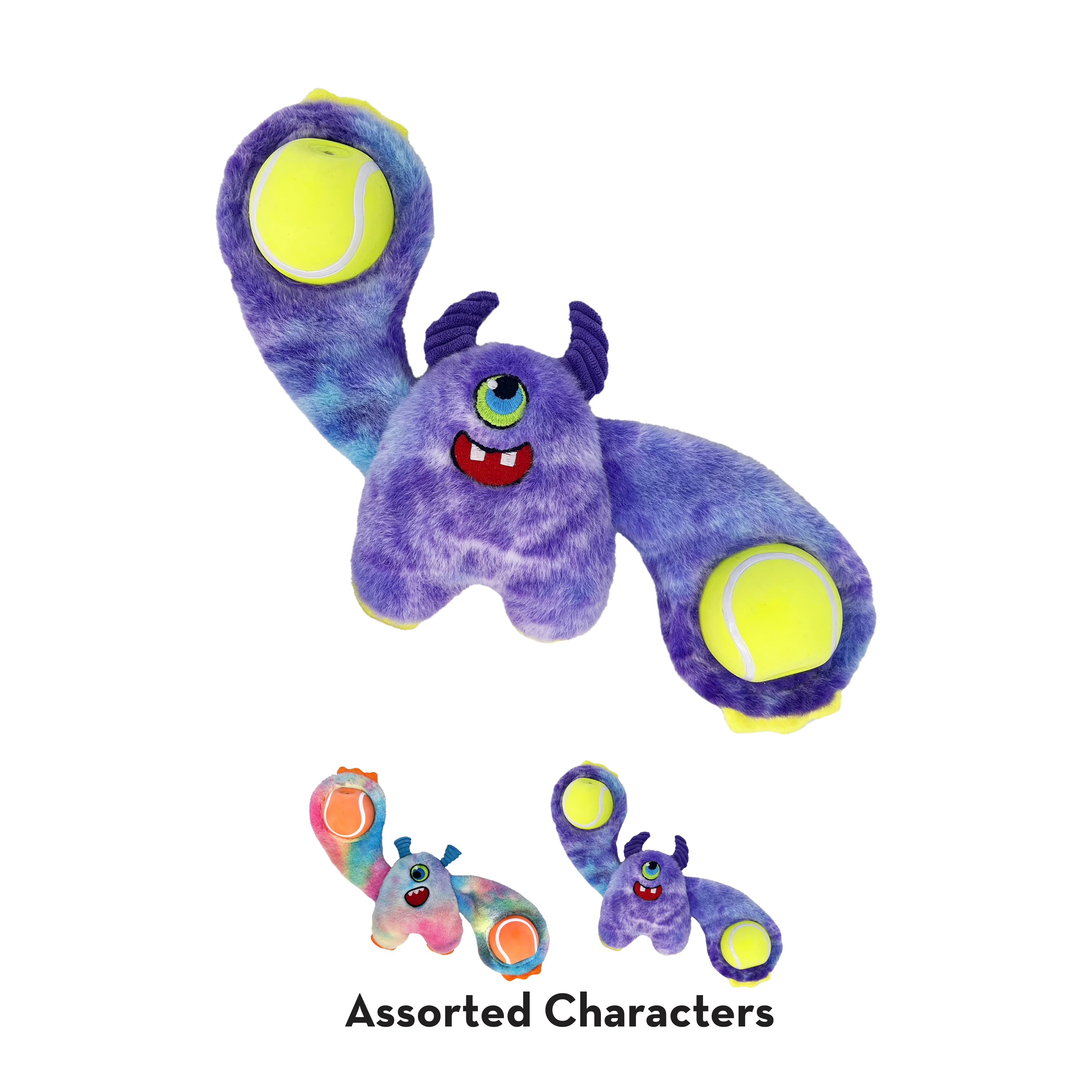 Kong Woozles Monster Plush Toy for Dogs (Purple) - Image 5