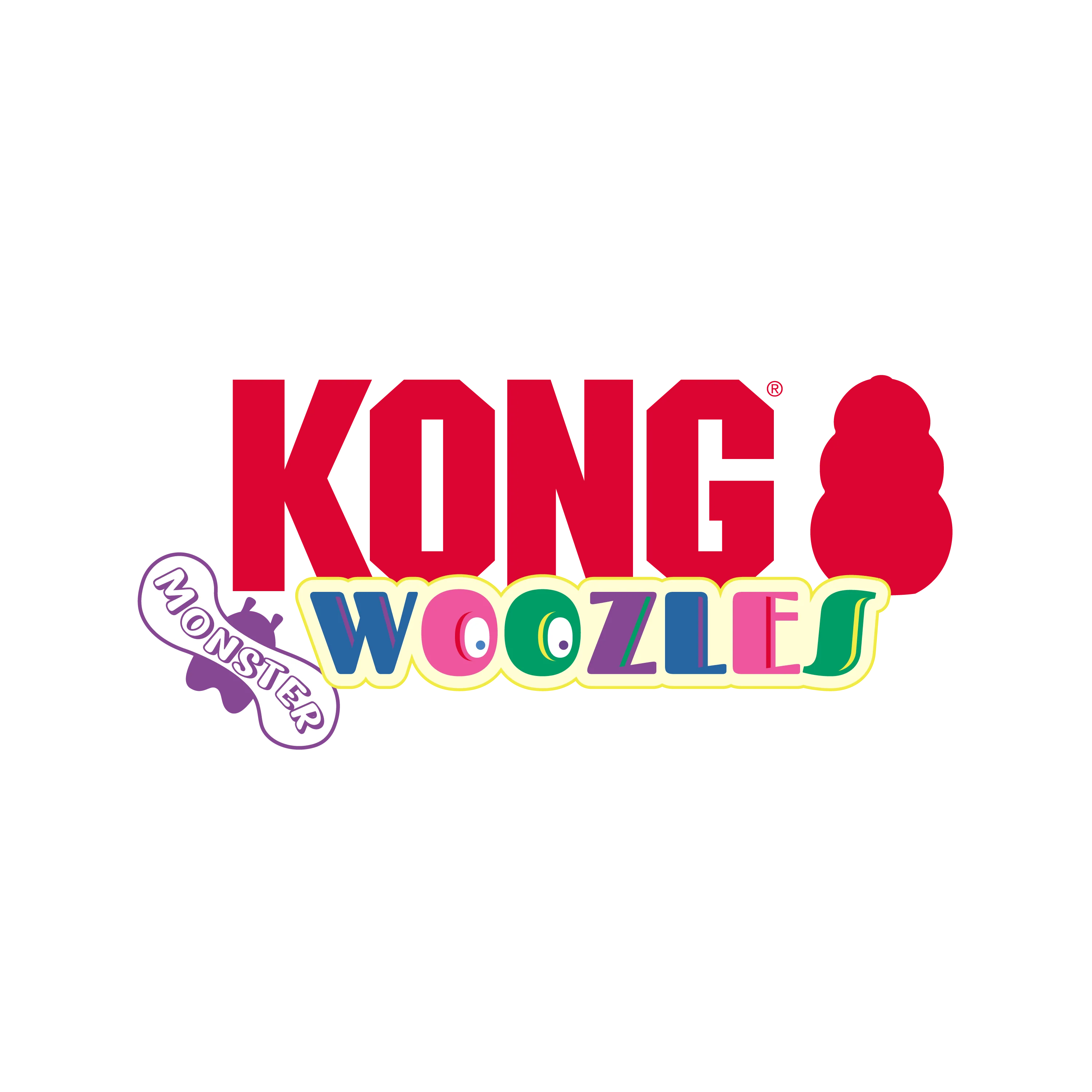 Kong Woozles Monster Plush Toy for Dogs (Purple) - Image 6
