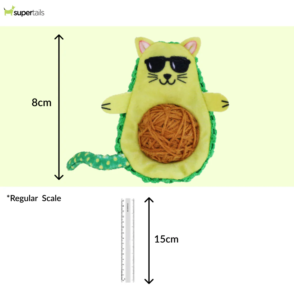 Kong Wrangler Avocato Toy for Cats (Green) - Image 2
