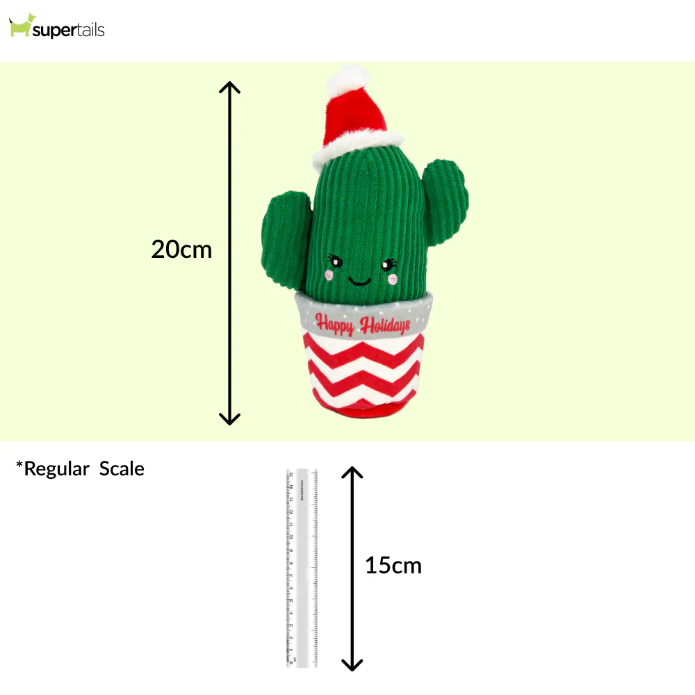 Kong Wrangler Cactus Toy for Cats (Green and Red) - Image 4