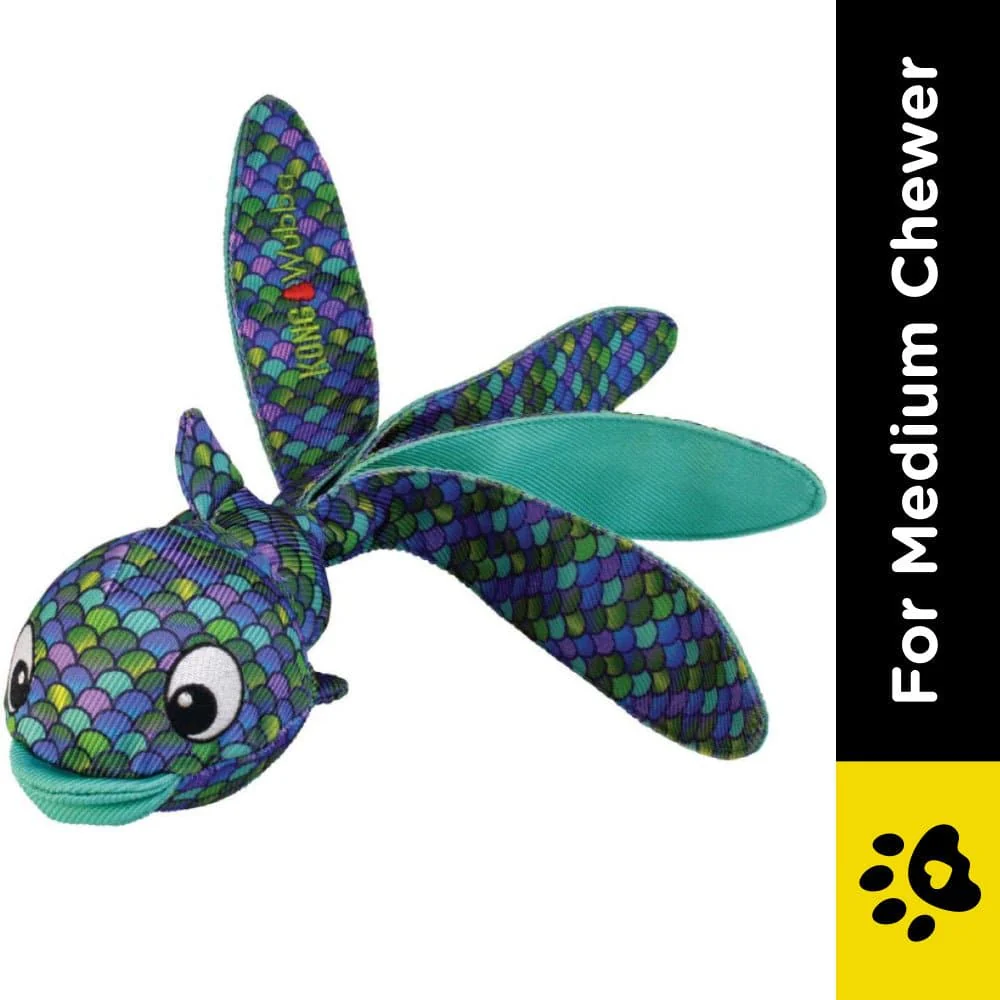 Kong Wubba Finz Toy for Dogs (Blue) | For Medium Chewers - Image 2