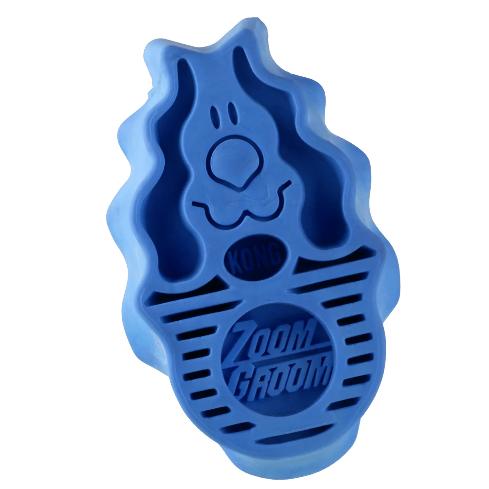 Kong Zoom Groom Boysenberry Brush for Dogs - Image 2