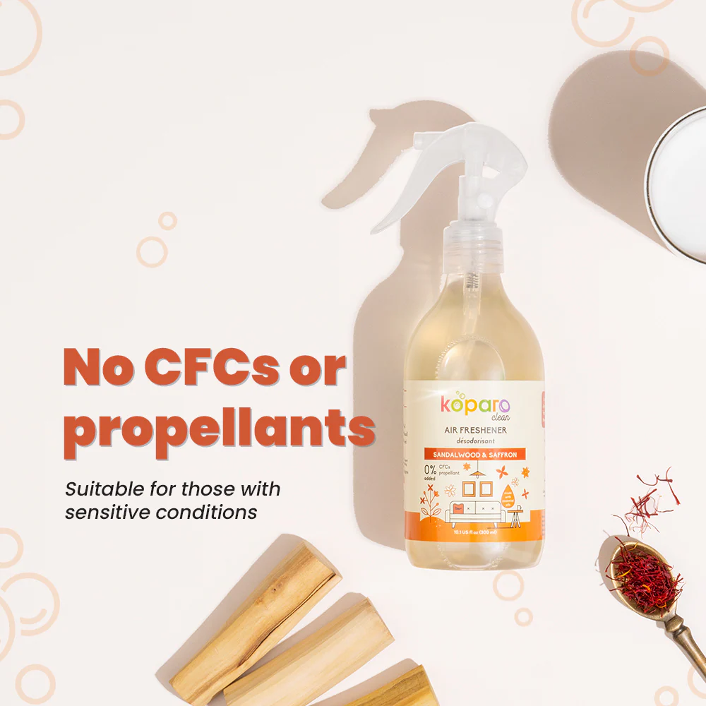 Koparo Clean Natural Air Freshener Sandalwood & Saffron Fragrance (Pet Safe) - Image 6