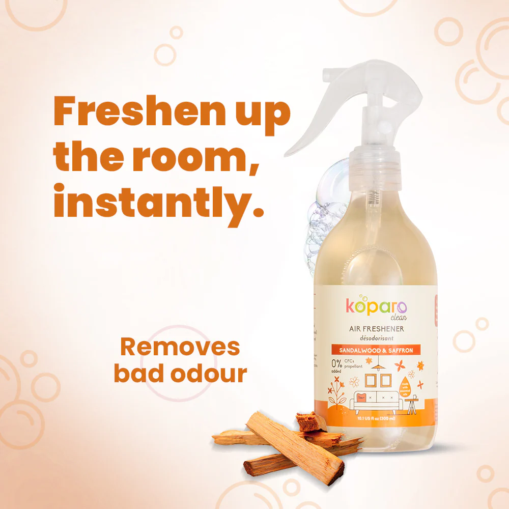 Koparo Clean Natural Air Freshener Sandalwood & Saffron Fragrance (Pet Safe) - Image 8