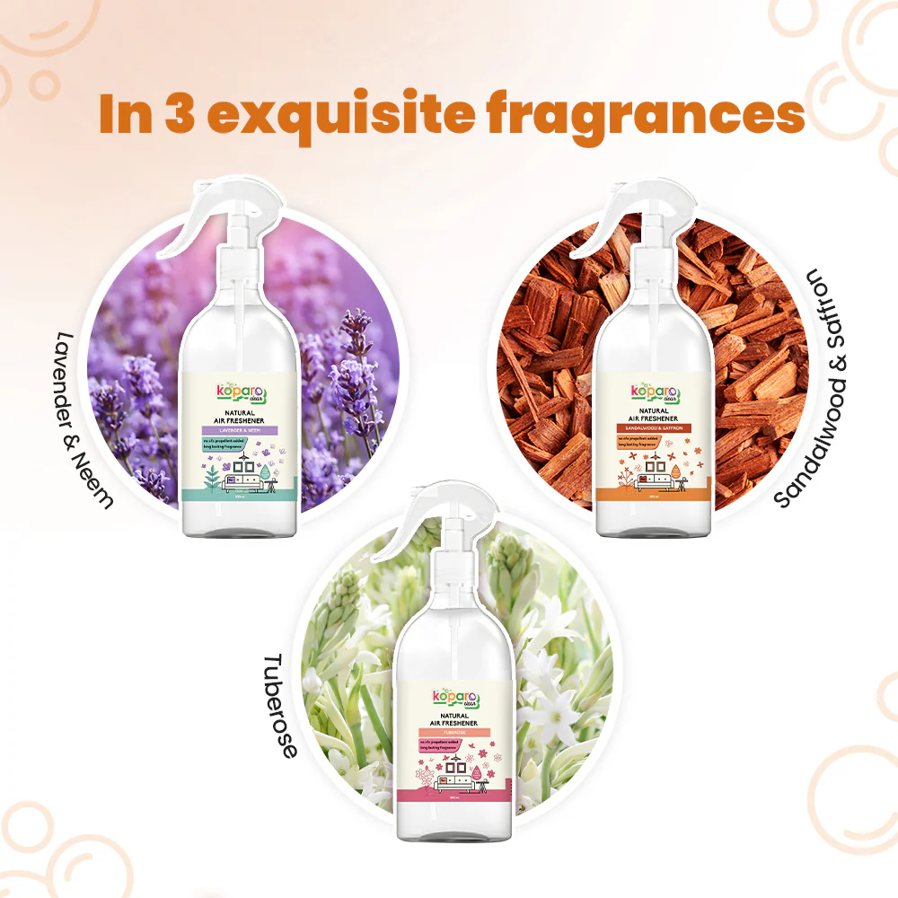 Koparo Clean Natural Air Freshener Sandalwood & Saffron Fragrance (Pet Safe) - Image 9