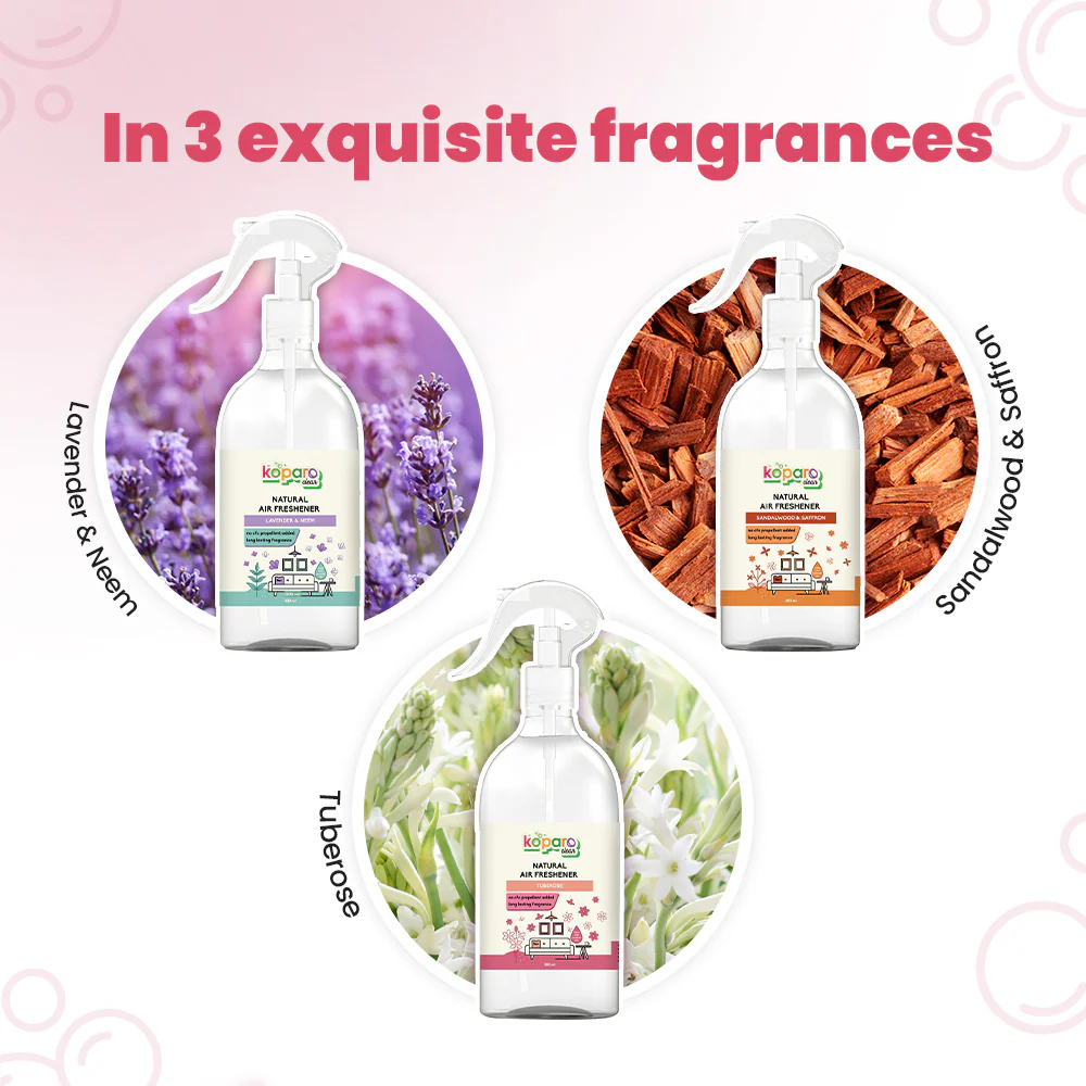 Koparo Clean Natural Air Freshener Tuberose/Rajnigandha Fragrance (Pet Safe) - Image 9