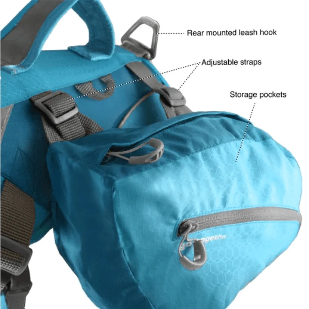 Kurgo Baxter Travel Backpack for Dogs (Coastal Blue) - Image 3